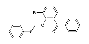 (3-bromo-2-((phenylthio)methoxy)phenyl)(phenyl)methanone Structure