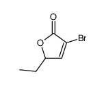 ()-3-bromo-5-ethylfuran-2(5H)-one Structure