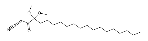 1-diazo-3,3-dimethoxy-2-nonadecanone Structure