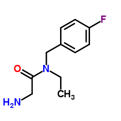 N-Ethyl-N-(4-fluorobenzyl)glycinamide结构式