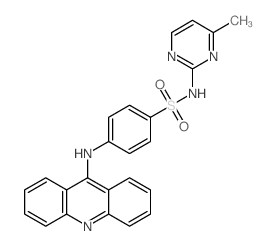 Benzenesulfonamide,4-(9-acridinylamino)-N-(4-methyl-2-pyrimidinyl)-结构式