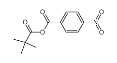pivalic p-nitrobenzoic anhydride Structure