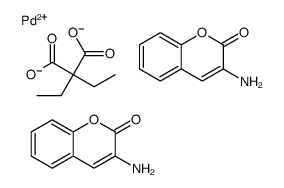 PALLADIUM(II),BIS(2-OXO-2H-1-BENZOPYRAN-3-YLAMMINE)(DIETHYLMALONATO)-,(Z) Structure