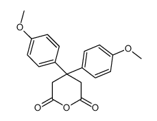 4,4-bis(4-methoxyphenyl)oxane-2,6-dione Structure