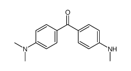 (4-dimethylaminophenyl)(4'-methylaminophenyl)methanone结构式