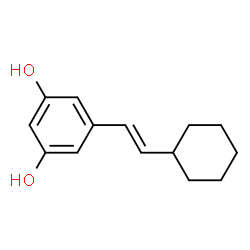 1,3-Benzenediol, 5-[(1E)-2-cyclohexylethenyl]- (9CI) Structure