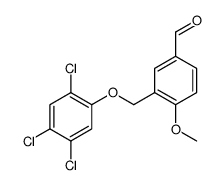 4-METHOXY-3-(2,4,5-TRICHLORO-PHENOXYMETHYL)-BENZALDEHYDE结构式