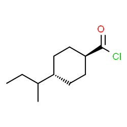 Cyclohexanecarbonyl chloride, 4-(1-methylpropyl)-, trans- (9CI)结构式
