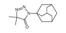3-(1-Adamantyl)-3,5-dihydro-5,5-dimethyl-4H-1,2,3-triazol-4-on结构式
