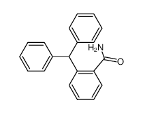 2-benzhydryl-benzoic acid amide结构式