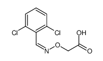 2-[(2,6-dichlorophenyl)methylideneamino]oxyacetic acid Structure