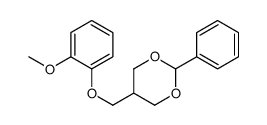 5-((2-METHOXYPHENOXY)METHYL)-2-PHENYL-1,3-DIOXANE Structure
