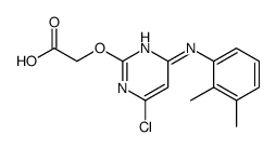 2-[4-chloro-6-(2,3-dimethylanilino)pyrimidin-2-yl]oxyacetic acid结构式