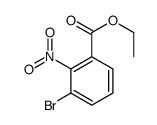 3-溴-2-硝基-苯甲酸乙酯结构式