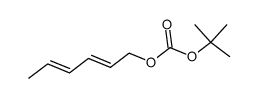 tert-butyl (2E,4E)-hexa-2,4-dienyl carbonate结构式