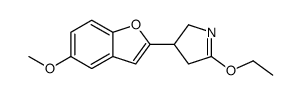 5-ethoxy-3-(5-methoxy-1-benzofuran-2-yl)-3,4-dihydro-2H-pyrrole Structure
