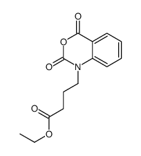 ethyl 4-(2,4-dioxo-3,1-benzoxazin-1-yl)butanoate结构式