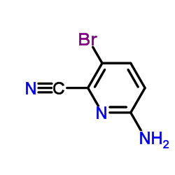 6-氨基-3-溴-2-氰基吡啶结构式