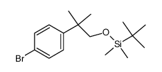 [2-(4-bromophenyl)-2-methylpropoxy](tert-butyl)dimethylsilane Structure