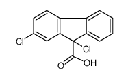 2,9-dichlorofluorene-9-carboxylic acid结构式