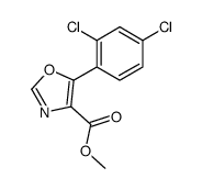 methyl 5-(2,4-dichlorophenyl)-1,3-oxazole-4-carboxylate Structure