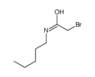 2-bromo-N-pentylacetamide结构式