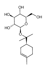 (4S)-α-terpineol 8-O-β-D-glucopyranoside结构式