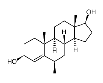 6β-methyl-androst-4-ene-3β,17β-diol Structure