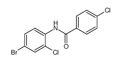 N-(4-bromo-2-chlorophenyl)-4-chlorobenzamide Structure