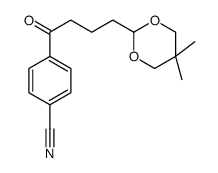 4'-CYANO-4-(5,5-DIMETHYL-1,3-DIOXAN-2-YL)BUTYROPHENONE结构式