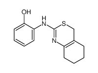 2-(5,6,7,8-tetrahydro-4H-3,1-benzothiazin-2-ylamino)phenol Structure