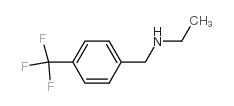 N-乙基-4-三氟甲基苄胺结构式