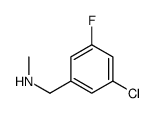 1-(3-chloro-5-fluoro-phenyl)-N-methyl-methanamine Structure