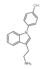 4-[3-(2-aminoethyl)indol-1-yl]phenol Structure