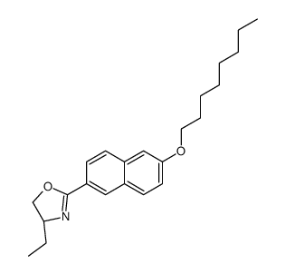 (4R)-4-ethyl-2-(6-octoxynaphthalen-2-yl)-4,5-dihydro-1,3-oxazole结构式