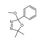 2,2-dimethyl-5-methoxy-5-phenyl-Δ3-1,3,4-oxadiazoline Structure