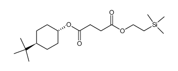 Succinic acid 4-tert-butyl-cyclohexyl ester 2-trimethylsilanyl-ethyl ester Structure