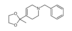 1-benzyl-1,2,3,6-tetrahydro-4-(2-methyl-1,3-dioxolan-2-yl)pyridine Structure