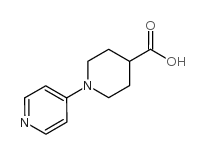 1-吡啶-4-哌啶-4-甲酸结构式