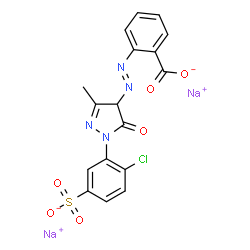 disodium 2-[[1-(2-chloro-5-sulphonatophenyl)-4,5-dihydro-3-methyl-5-oxo-1H-pyrazol-4-yl]azo]benzoate picture