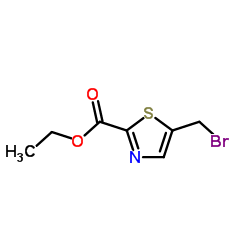 5-(溴甲基)噻唑-2-羧酸乙酯结构式