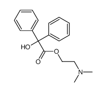 2-(dimethylamino)ethyl 2-hydroxy-2,2-diphenylacetate结构式