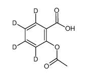 Aspirin-d4结构式