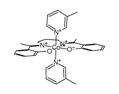 trans-[Co(III)(N,N'-bis(methylsalicylidene)-1,3-propylenediamine(-2H))(3-methylpyridine)2](1+) Structure
