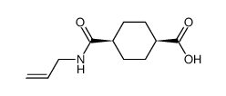 cis-4-allylcarbamoyl-cyclohexanecarboxylic acid Structure