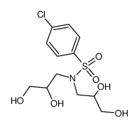 4-chloro-benzenesulfonic acid-[bis-(2,3-dihydroxy-propyl)-amide] Structure