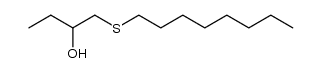 2-hydroxybutyl n-octyl sulfide Structure