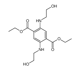 2,5-bis-(2-hydroxy-ethylamino)-terephthalic acid diethyl ester结构式