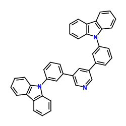 3,5-bis(3-(9H-carbazol-9-yl)phenyl)pyridine Structure