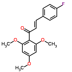 3-(4-FLUOROPHENYL)-1-(2,4,6-TRIMETHOXYPHENYL)-2-PROPEN-1-ONE结构式